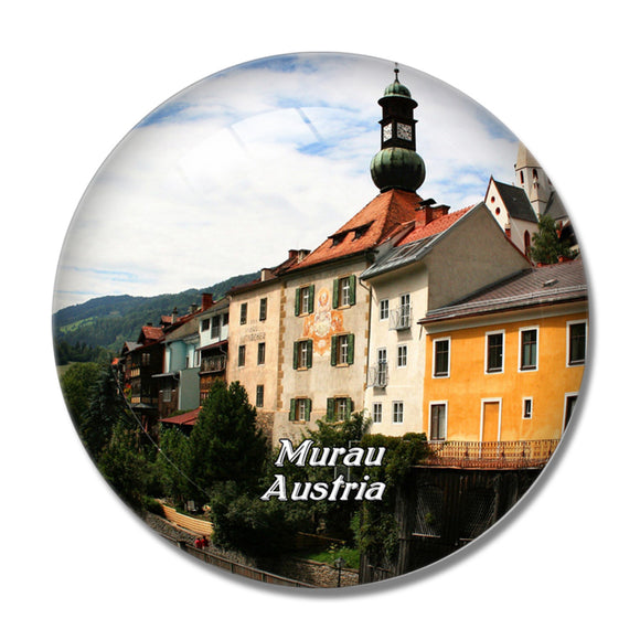 Murau Austria 3D Fridge Magnet Crystal Glass