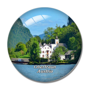 Obertraun Austria 3D Fridge Magnet Crystal Glass