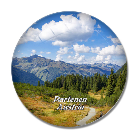 Partenen Austria 3D Fridge Magnet Crystal Glass