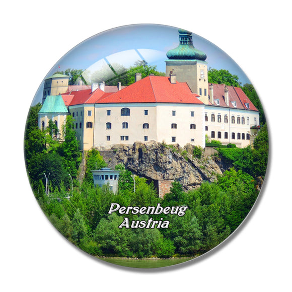 Persenbeug Castle Austria 3D Fridge Magnet Crystal Glass