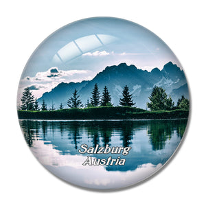 Salzburg Alpine Austria 3D Fridge Magnet Crystal Glass