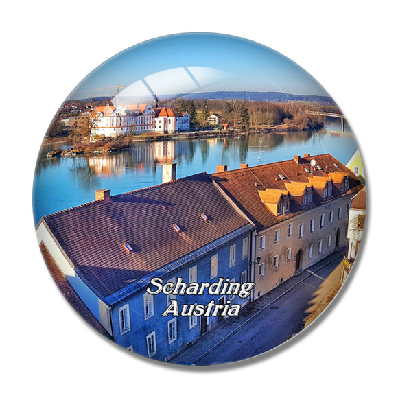 Scharding Austria 3D Fridge Magnet Crystal Glass