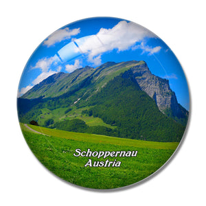 Schoppernau Austria 3D Fridge Magnet Crystal Glass