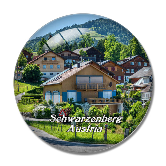 Schwarzenberg Austria 3D Fridge Magnet Crystal Glass