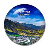 Schwaz Tyrol Austria 3D Fridge Magnet Crystal Glass