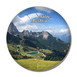 Sonnenalpe Nassfeld Austria 3D Fridge Magnet Crystal Glass