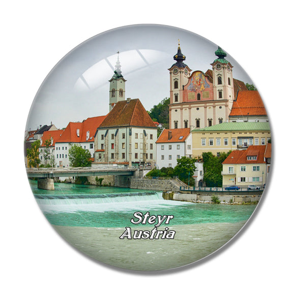 Steyr Altstadt Austria 3D Fridge Magnet Crystal Glass