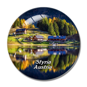 Styria Alpine Austria 3D Fridge Magnet Crystal Glass