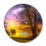 Styria Twilight Austria 3D Fridge Magnet Crystal Glass