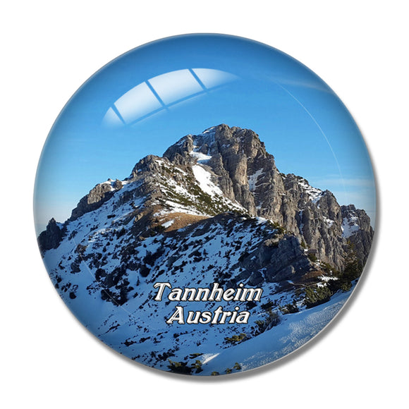 Tannheim Rohnenspitze Austria 3D Fridge Magnet Crystal Glass