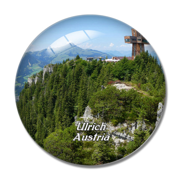 Ulrich Cross Austria 3D Fridge Magnet Crystal Glass