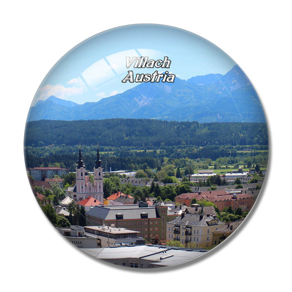 Villach Austria 3D Fridge Magnet Crystal Glass