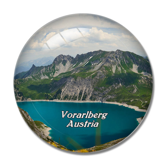 Vorarlberg Luenersee Austria 3D Fridge Magnet Crystal Glass