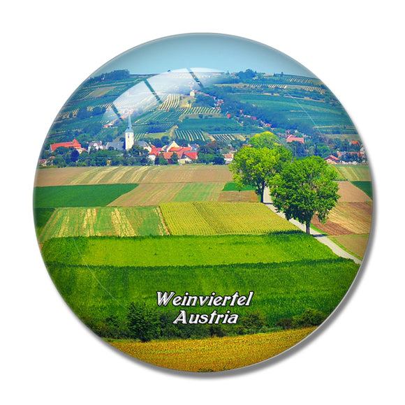 Weinviertel Austria 3D Fridge Magnet Crystal Glass