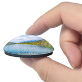 Weissensee Lake Austria 3D Fridge Magnet Crystal Glass