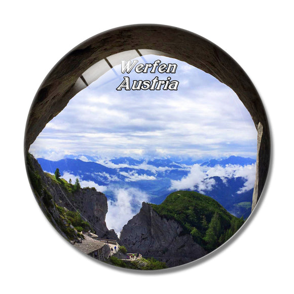 Werfen Eisriesenwelt Austria 3D Fridge Magnet Crystal Glass