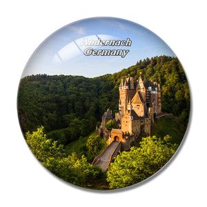 Andernach Castle Eltz Germany 3D Fridge Magnet Crystal Glass