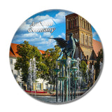 Anklam Germany 3D Fridge Magnet Crystal Glass