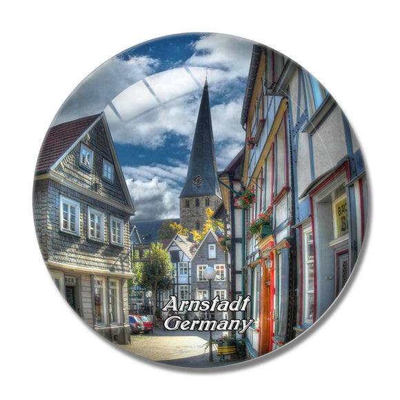 Arnstadt Germany 3D Fridge Magnet Crystal Glass