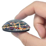 Augsburg Skyline Germany 3D Fridge Magnet Crystal Glass