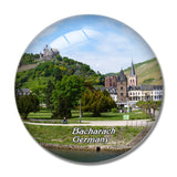 Bacharach Castle Germany 3D Fridge Magnet Crystal Glass