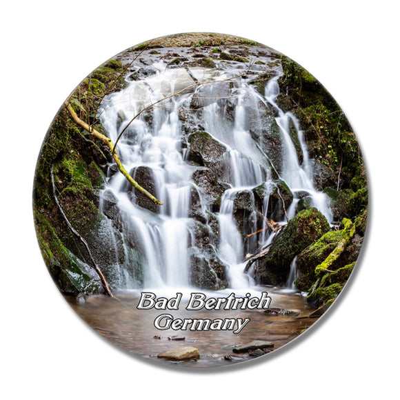 Bad Bertrich Waterfall Germany 3D Fridge Magnet Crystal Glass