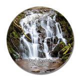 Bad Bertrich Waterfall Germany 3D Fridge Magnet Crystal Glass