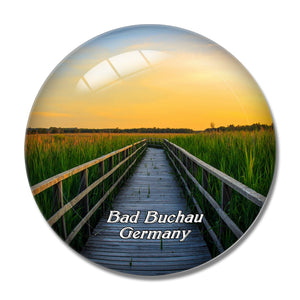 Bad Buchau Germany 3D Fridge Magnet Crystal Glass