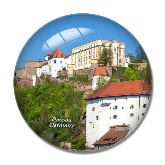 Germany Veste Castle Passau 3D Fridge Magnet Crystal Glass