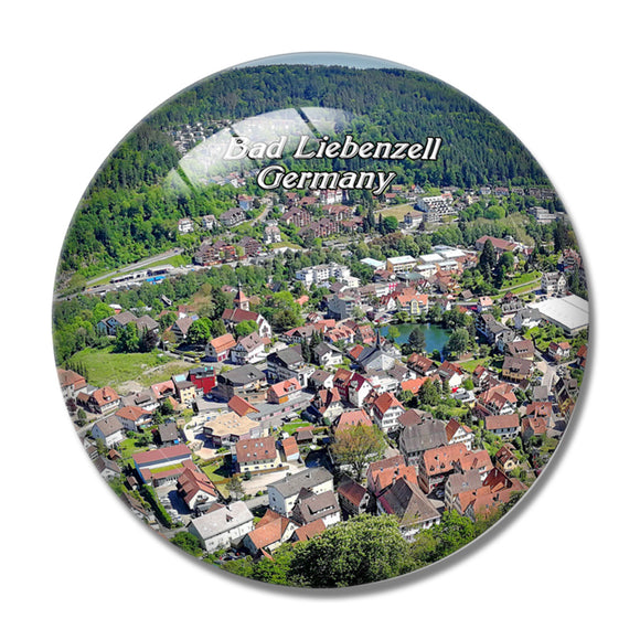 Bad Liebenzell Germany 3D Fridge Magnet Crystal Glass