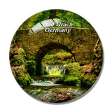 Bad Urach River Germany 3D Fridge Magnet Crystal Glass