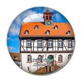 Bad Vilbel Town Hall Hesse Germany 3D Fridge Magnet Crystal Glass