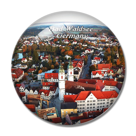 Bad Waldsee Germany 3D Fridge Magnet Crystal Glass