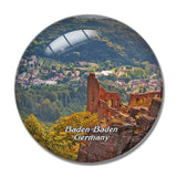 Baden-Baden Hohenbaden Castle Germany 3D Fridge Magnet Crystal Glass