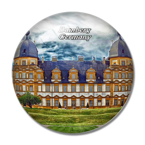 Bamberg Palace Germany 3D Fridge Magnet Crystal Glass