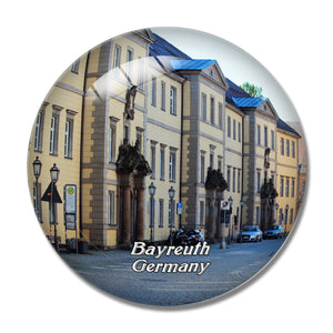 Bayreuth Downtown Germany 3D Fridge Magnet Crystal Glass