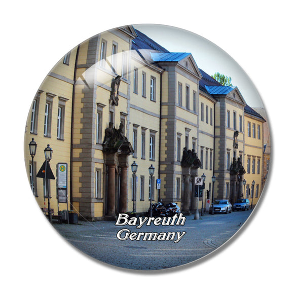 Bayreuth Downtown Germany 3D Fridge Magnet Crystal Glass