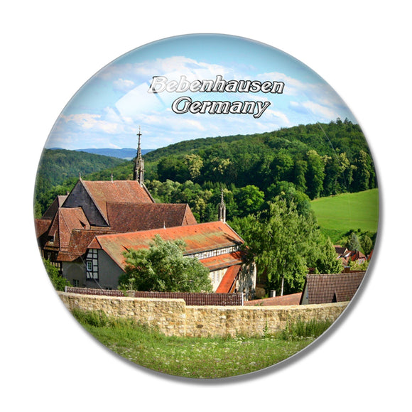 Bebenhausen Monastery Germany 3D Fridge Magnet Crystal Glass