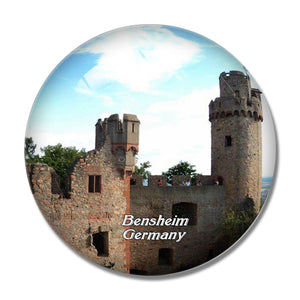 Bensheim Castle Germany 3D Fridge Magnet Crystal Glass