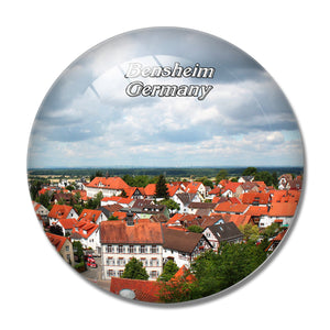 Bensheim Town Germany 3D Fridge Magnet Crystal Glass