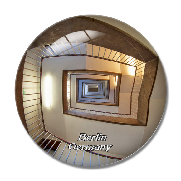 Berlin Stairs Germany 3D Fridge Magnet Crystal Glass