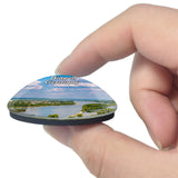 Bingen Germany 3D Fridge Magnet Crystal Glass