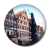 Bingen Market Square Germany 3D Fridge Magnet Crystal Glass