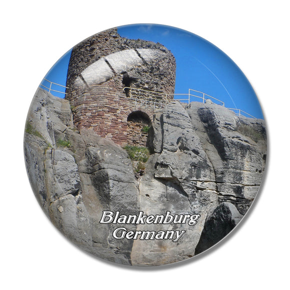 Blankenburg Castle Cove Germany 3D Fridge Magnet Crystal Glass