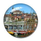 Boblingen Lake Germany 3D Fridge Magnet Crystal Glass