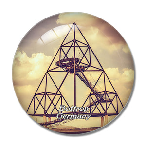 Bottrop Tetraeder Germany 3D Fridge Magnet Crystal Glass