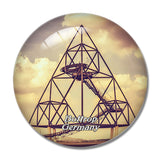 Bottrop Tetraeder Germany 3D Fridge Magnet Crystal Glass