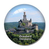 Braubach Mark Castle Rhine Germany 3D Fridge Magnet Crystal Glass