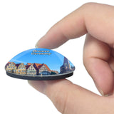 Bremen Center Germany 3D Fridge Magnet Crystal Glass