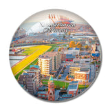 Bremerhaven Port Germany 3D Fridge Magnet Crystal Glass